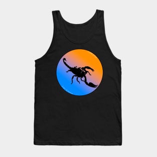 Scorpion Light Blue/Orange Gradient Tank Top